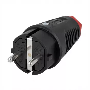 ABL Expert conector macho Schuko 100000043 (TPE) negro sv IP44 3x2,5 (100000043)