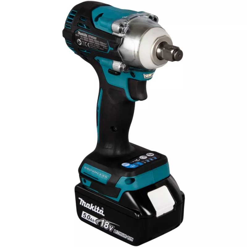 Llave de impacto Makita DTW300RTJ 3200 rpm, 18V, 2 baterías