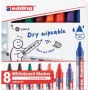 Rotulador de pizarra blanca Edding 4-363-8-S2999, colores surtidos, punta 1–5 mm, pack de 8