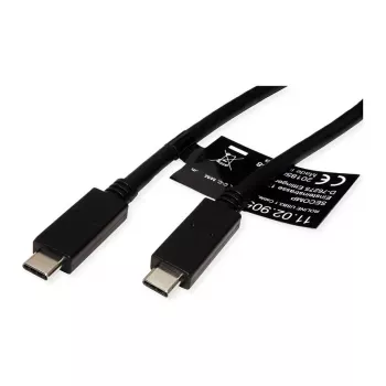 Cable USB ROLINE 11.02.9057 USB 3.2 Gen 2 1 m USB C negro