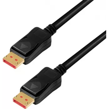 Cable DisplayPort LogiLink CDV0100 DP/M a DP/M, 8K/60 Hz, amplificador, negro, 10 m (CDV0100)