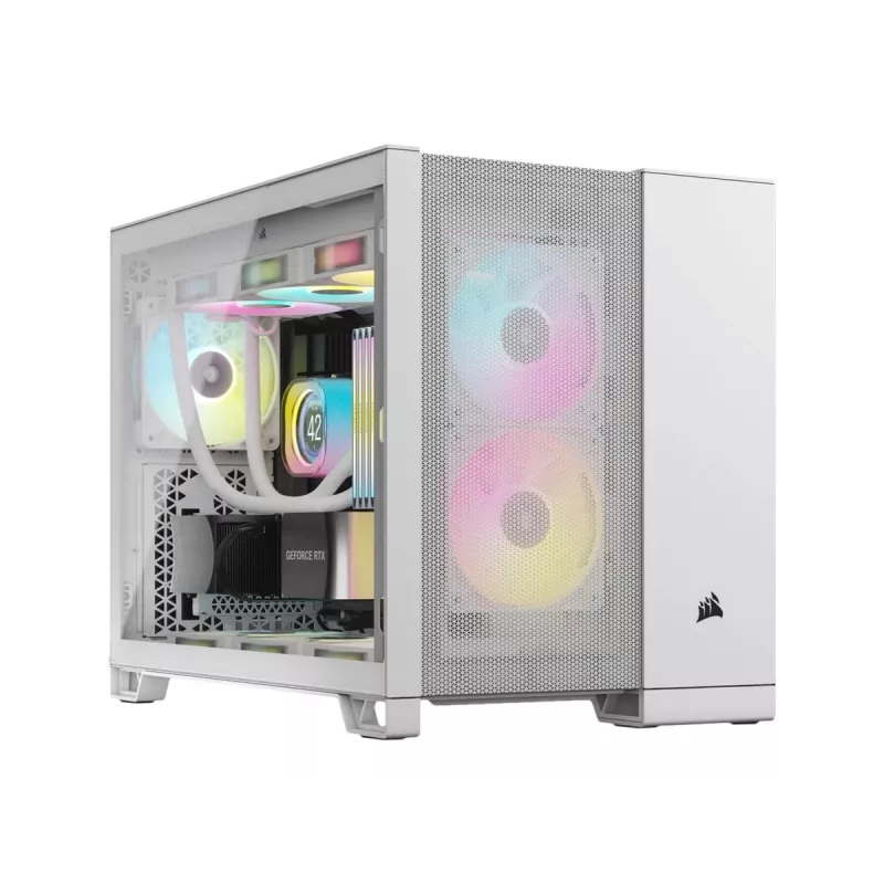 Corsair 2500D AIRFLOW caja para PC Micro ATX de doble cámara – blanca CC-9011264-WW