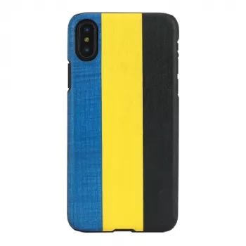 Funda para smartphone man and wood para iPhone X/XS — dandy azul negro, carcasa rígida protectora