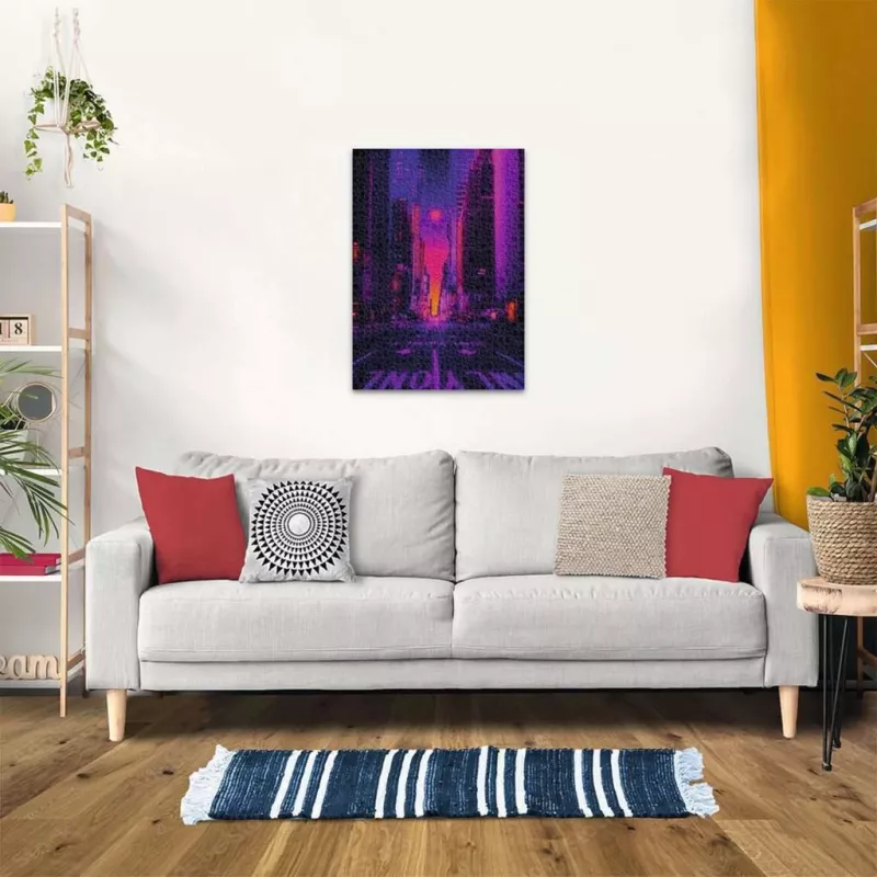 Puzle Ravensburger New York in Neon, 1000 piezas, puzle para adultos
