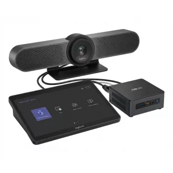 Dispositivo de conferencia Logitech R Solution Teams Small i5 Cat5e TAPMUPMSTASU2 — Intel i5, conectividad Cat5e