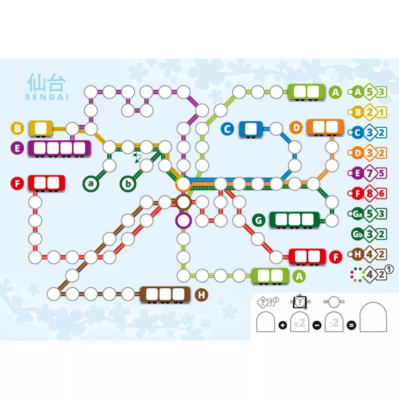 Voll verplant - Zusatzblock Japan, juego de mesa