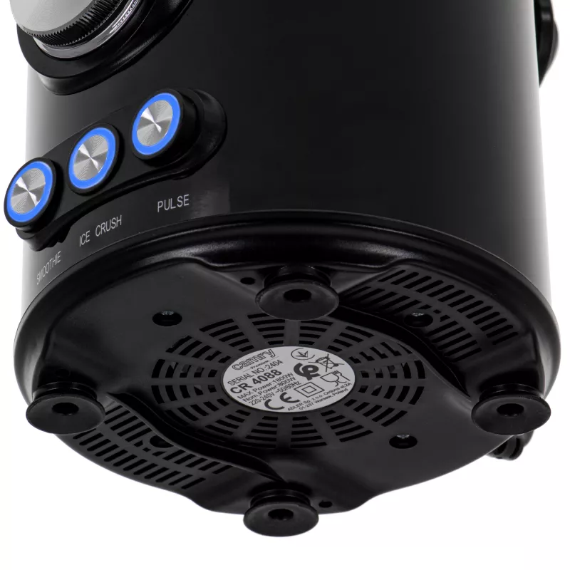 Batidora de vaso Camry CR 4088, 1800 W, jarra de cristal de 1,5 l, negro piano