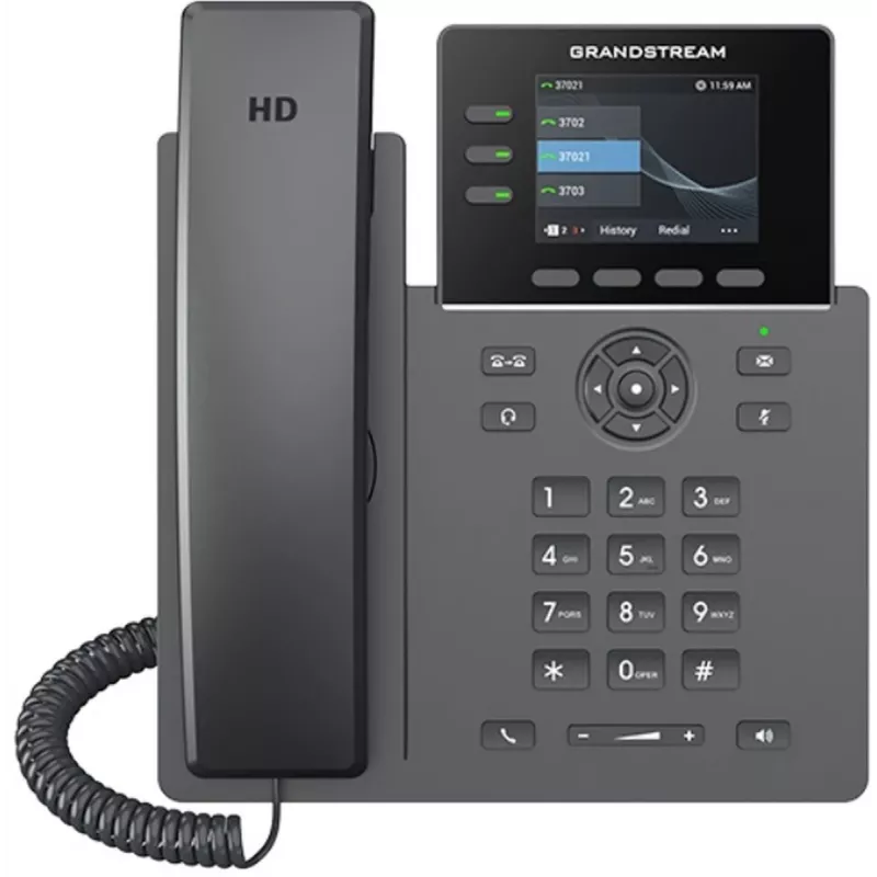 Grandstream Networks GRP2611G teléfono IP negro 3 líneas TFT