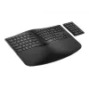 HP 960 Teclado inalámbrico ergonómico, Tamaño completo (100%), inalámbrico, RF Wireless + Bluetooth, Membrana, Negro