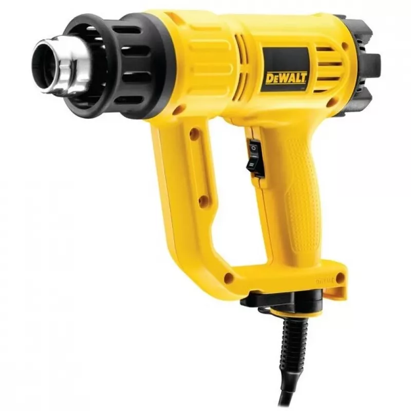 Pistola de aire caliente DeWalt D26411 — 1800 W, empuñadura de pistola, máx. 600 °C, caudal de aire 450 l/min, amarilla