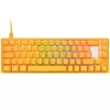 Teclado Ducky One 3 SF amarillo gaming USB alemán mecánico RGB LED