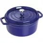 Cocotte de hierro fundido Staub 26 cm redonda, azul oscuro