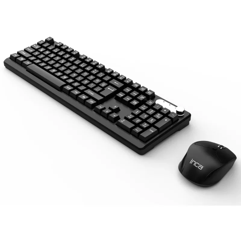 Inca IWS-549U Teclado y ratón incluidos Office RF Inalámbrico USB QWERTY Turco Negro