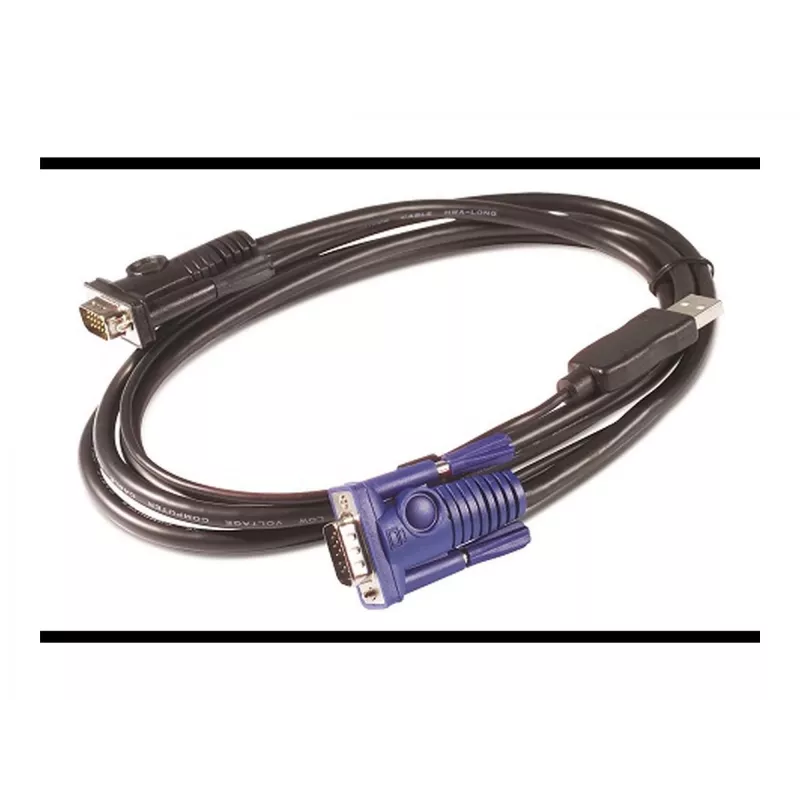 Cable KVM USB APC - 6 ft (1,8 m), 1,83 m, USB, USB, VGA, negro, USB-A