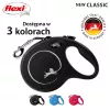 Flexi New Classic L correa extensible para perros, cinta, 5 m, hasta 50 kg, negro
