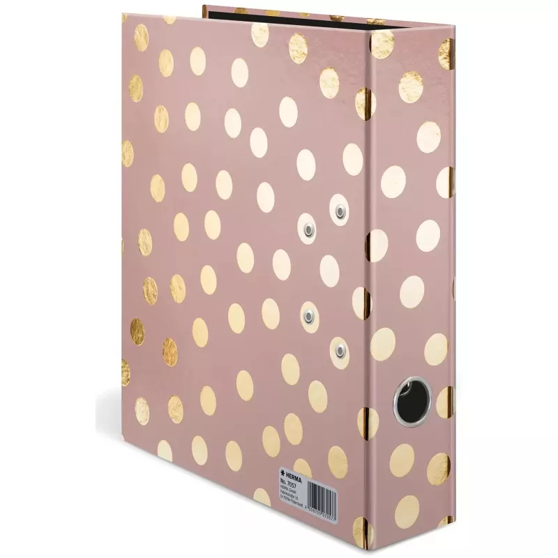 Archivador de anillas HERMA 7057 A4 oro rosa