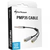 Sharkoon PMP35 - Adaptador de audio - Conector mini de 4 polos (macho)
