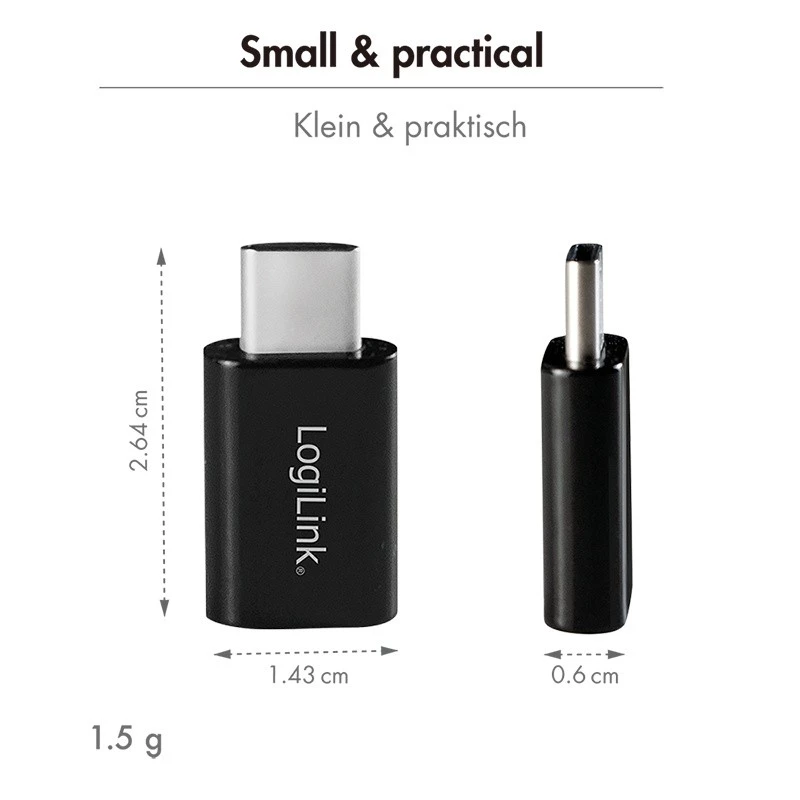 LogiLink BT0048A adaptador USB-C Bluetooth 5.3, alcance de 20 m, negro