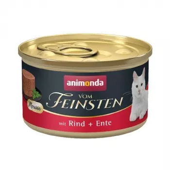 animonda Vom Feinsten Mousse con ternera y pato comida húmeda para gatos 85 g