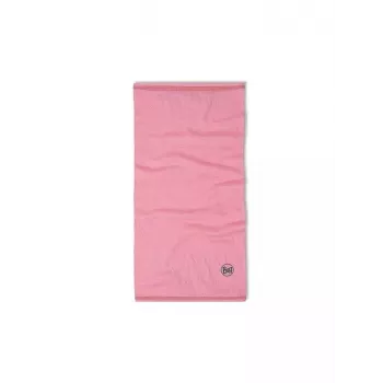 Bandana multifunción infantil Buff Merino Lightweight – rosa rosa liso, prenda para la cabeza de lana merino sin costuras para niños