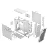 Caja PC Fractal Design Torrent White – compatible con ATX, EATX, microATX, ITX; 2 ventiladores frontales de 180 mm; bahías de 2,5