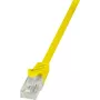 LogiLink CP2097U cable de red RJ45, cable de parcheo CAT 6 U/UTP 10,00 m amarillo con protección antiacodamiento