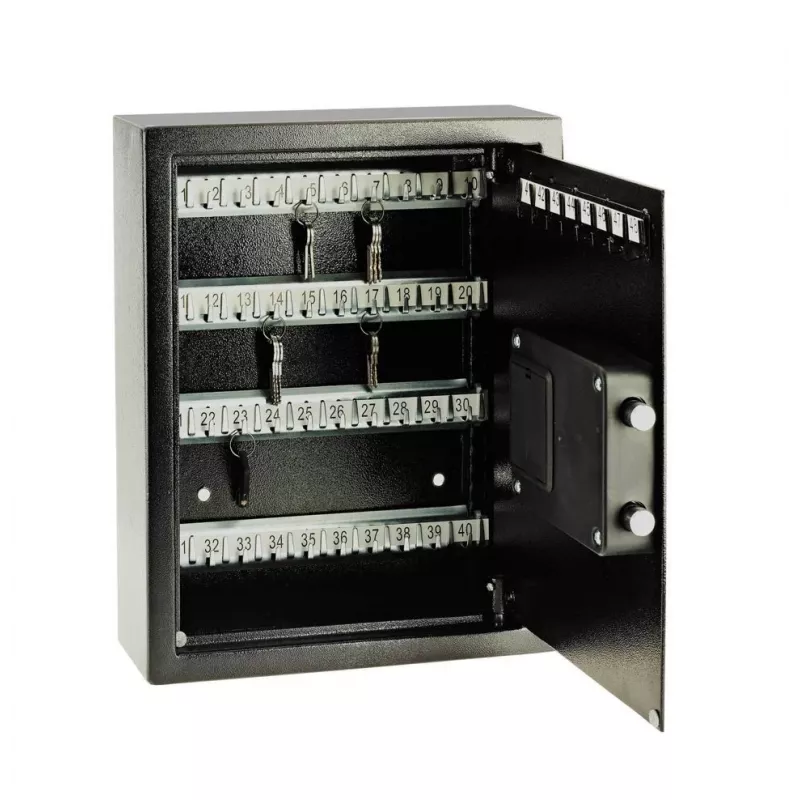 Caja fuerte de llaves de pared Yale YKB/365/DB1 con cerradura de combinación para un almacenamiento seguro de llaves