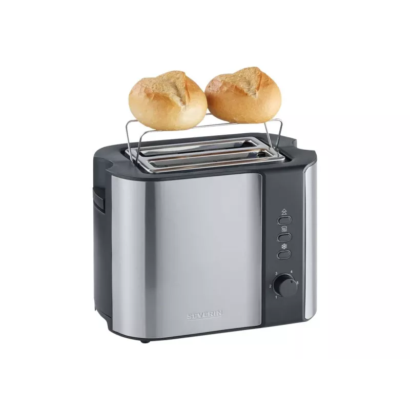 Severin 2589 2 rebanadas 800 W Negro, Acero inoxidable