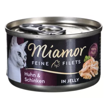 Comida húmeda para gatos Miamor MIAMOR Feine Filets 74044, pollo y arroz, lata 100 g, para gatos adultos