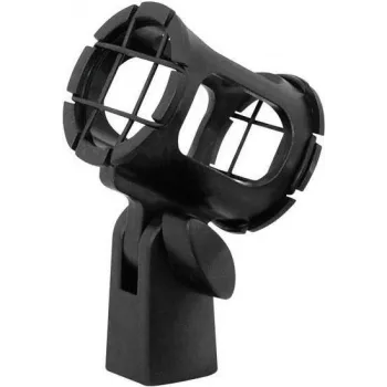 Soporte de pinza Omnitronic slim-01 negro — pinza para micrófono/accesorios, diseño compacto slim