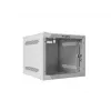 Lanberg WF10-2304-10S armario rack mural de 10" 4U, 280×310 mm, puerta de cristal, 20 kg, gris (RAL 7035)