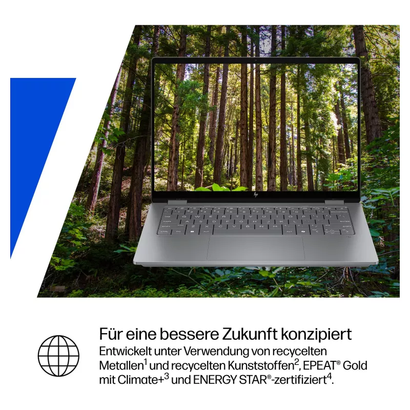HP OmniBook X Flip 14-fk0076ng AMD Ryzen™ AI 7 350 portátil Next Gen AI 35,6 cm (14 inch) — distribución del teclado posiblemente alemán