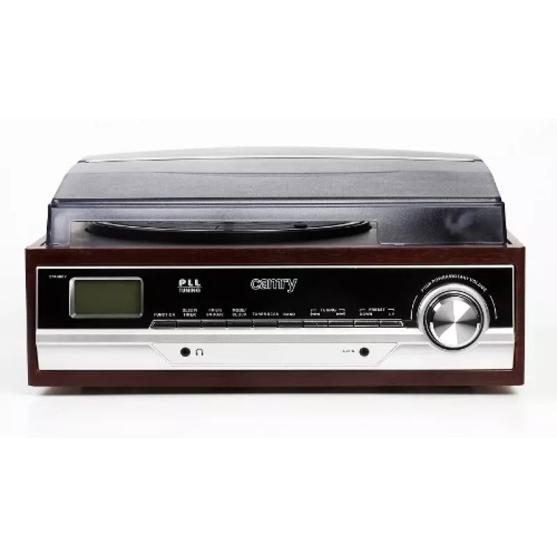 Camry Premium CR1113 tocadiscos de correa con radio, negro