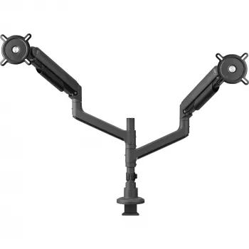 Soporte de monitor universal de alto rendimiento DM 5210 Dual Heavy Duty, soporte de monitor negro, para monitores de 43–127 cm (17–50