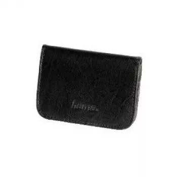 Estuche para tarjetas de memoria Hama 4 tarjetas piel sintética negro