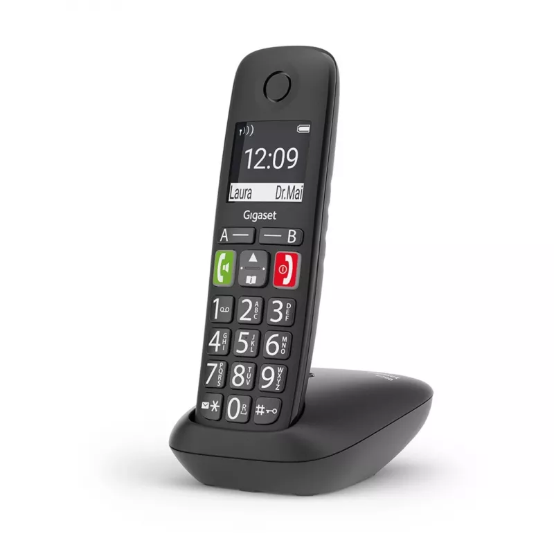 Gigaset E290 teléfono inalámbrico, negro