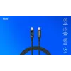 Savio CL-174 cable USB-C a USB-C, 100 W, Power Delivery/Quick Charge, pantalla digital, 1 m, verde