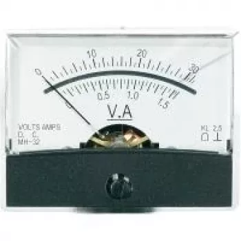 Instrumento de panel Voltcraft AM-60X46/30V/1,5A/DC AM-60X46/30V/1,5A/DC 30 V/1,5 A Medidor de bobina móvil (AM-60X46/30V/1,5A/DC)