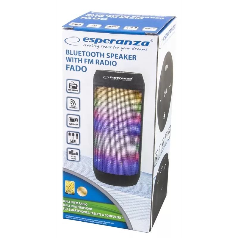 Altavoz portátil Esperanza FADO negro