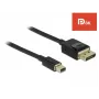 DeLOCK - cable DisplayPort - DisplayPort (M) a Mini DisplayPort (M) - 2 m - negro - compatible con 8K