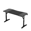 Escritorio gaming huzaro Hero 3.6 — rectangular 1400×600 mm, altura ajustable 560–790 mm, negro, patas en H, tablero de 15 mm