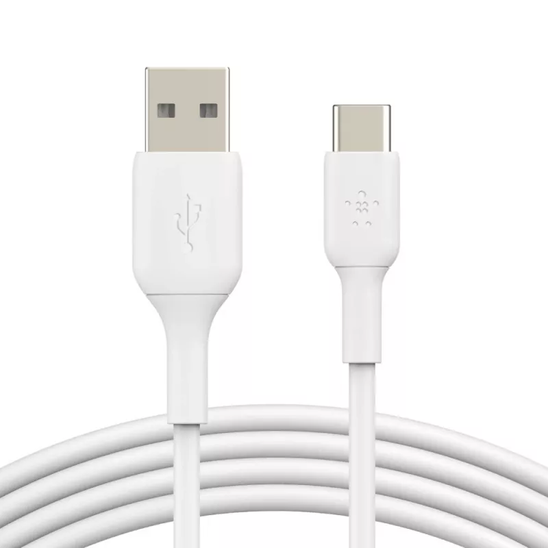 Cable USB Belkin CAB001BT3MWH 3 m USB-A USB-C blanco