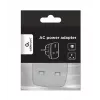 Gembird Cablexpert a-AC-UKEU-001 - fuente de alimentación - conector macho (S) a conector hembra (W) - blanco - Reino Unido, Europa (a-AC-UKEU-001)