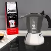 Cafetera BIALETTI BRIKKA INDUCTION 4TZ 180 ml antracita, plateada