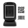 Lector de códigos de barras fijo 1D/2D QOLTEC 50864, sensor LED, USB (con cable), negro, 145×85×80 mm