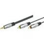 Shiverpeaks cable de audio profesional, alta calidad, 1x jack estéreo de 3,5 mm a 2x conector RCA, 1,5 m (499601015H)