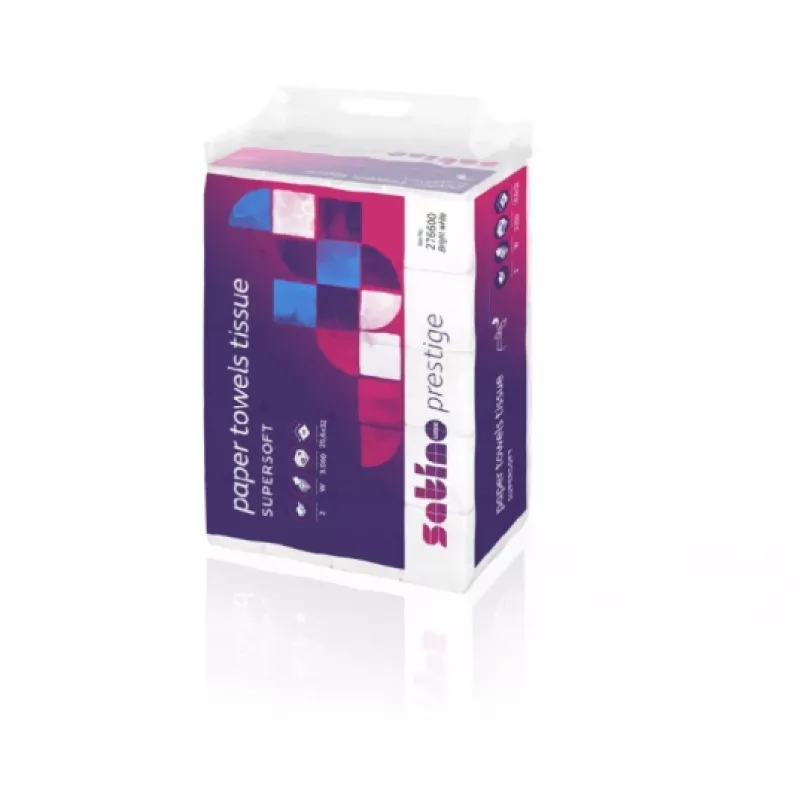 Toalla de papel plegada en W WEPA LPCB2120, 120 hojas, 20,6 x 32, celulosa, (25 uds.)