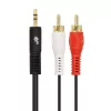 Cable TB mini jack de 3,5mm - 2x RCA M/M 1,5m (AKTBXAJ2RCA150B)