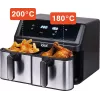 Freidora sin aceite IDEAL, doble horizontal 9L, 8 funciones - incluida deshidratación de alimentos