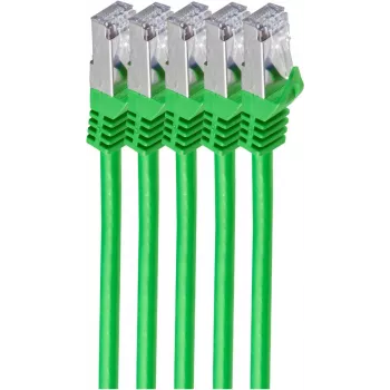 Cable de red ShiverPeaks BS75513-G-SET5 verde 3m Cat7 S/FTP
